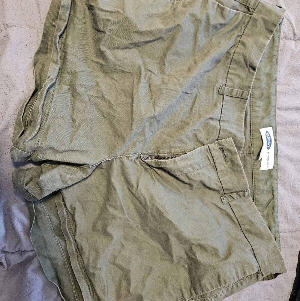 Olive Green Womens Shorts